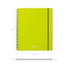 Тетрадь на спирали ErichKrause. Neon А5, 80 листов, в клетку, пластиковая обложка, на резинке, блок офсет, МИКС - Фото 7