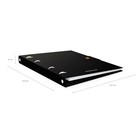 Тетрадь на кольцах ErichKrause. Accent А5, 80 листов, в клетку, пластиковая обложка, на кнопке, блок офсет, 100% белизна, МИКС - Фото 12