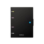 Тетрадь на кольцах ErichKrause. Accent А5, 80 листов, в клетку, пластиковая обложка, на кнопке, блок офсет, 100% белизна, МИКС - Фото 4