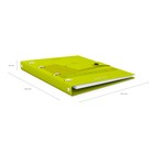 Тетрадь на кольцах ErichKrause. Neon А5, 80 листов, в клетку, пластиковая обложка, на кнопке, блок офсет, 100% белизна, МИКС - Фото 9