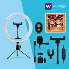 Набор Юного Блогера Windigo KIDS CB-99, лампа, штатив, микрофон, пульт, переходник Type-C - Фото 1