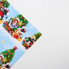 Бумага упаковочная глянцевая «Подарки у елки», 70 × 100 см - Фото 3