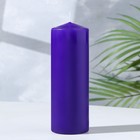 Свеча - цилиндр, 5х15 см, фиолетовая лакированная - фото 318406488
