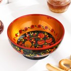 Салатник деревянный хохлома «Средний», 14×7.5 см - Фото 2