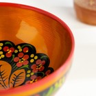 Салатник деревянный хохлома «Средний», 14×7.5 см - Фото 8