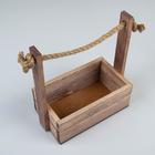 Подарочный ящик «Аром», ручка - канат, цвет состаренный дуб, набор 2 шт. - Фото 3