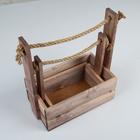 Подарочный ящик «Аром», ручка - канат, цвет состаренный дуб, набор 2 шт. - Фото 4