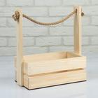 Подарочный ящик «Аром», 28×15×30 см, деревянный, ручка - канат - Фото 3