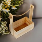 Подарочный ящик «Аром», 28×15×30 см, деревянный, ручка - канат - Фото 2