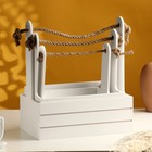 Подарочный ящик «Аром», деревянный, ручка - канат, белый, набор 3 шт. - Фото 3