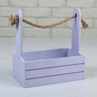 Подарочный ящик «Аром», деревянный, ручка - канат, лавандовый, набор 3 шт. - Фото 2