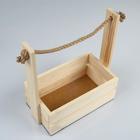 Подарочный ящик «Аром», деревянный, ручка - канат, набор 3 шт. - Фото 4