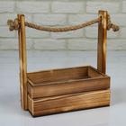 Подарочный ящик «Аром», деревянный, ручка - канат, цвет обожжённое дерево, набор 3 шт. - Фото 2