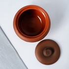 Жаровня Кунгурская керамика «Молочение», 2 л, керамика, коричневая - Фото 3