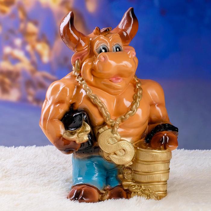 Копилка для денег «Бык качок»