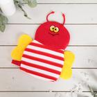 Мочалка-варежка детская для купания Доляна «Пчёлка», цвет МИКС - Фото 1