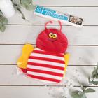 Мочалка-варежка детская для купания Доляна «Пчёлка», цвет МИКС - Фото 4