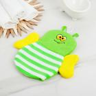 Мочалка-варежка детская для купания Доляна «Пчёлка», цвет МИКС - Фото 6