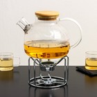 Подставка для чайника со свечкой Доляна «Романтика», 11,5×11,5×9 см - Фото 4
