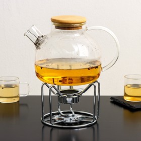 Подставка для чайника со свечкой Доляна «Романтика», 11,5×11,5×9 см