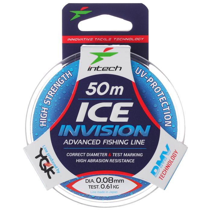 Леска Intech Invision Ice Line, диаметр 0.08 мм, тест 0.61 кг, 50 м - Фото 1