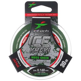 Леска Intech Ice Khaki moss green, диаметр 0.148 мм, тест 1.9 кг, 30 м 5427915