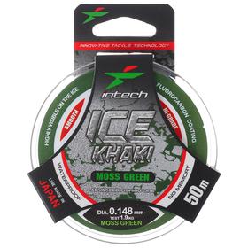 Леска Intech Ice Khaki moss green, диаметр 0.148 мм, тест 1.9 кг, 50 м