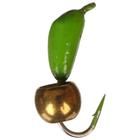 Мормышка безнасадочная "ЯМАН" "Банан" зеленый, d=3 мм, вес 0.5 г, шарик латунный (уп. 5 шт.) - фото 11696687