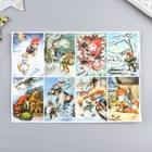 Декупажная карта "Новогодние дела" плотность 45 г/м2 формат А4 (комплект 5 шт) - фото 26309196