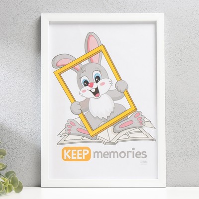 Фоторамка для фото 21×30 см Keep memories «Формат», белый, (пластиковый экран)