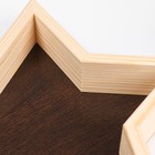 Кашпо деревянное 29×29×4.5 см "Звезда", натуральный Дарим Красиво - фото 24738741