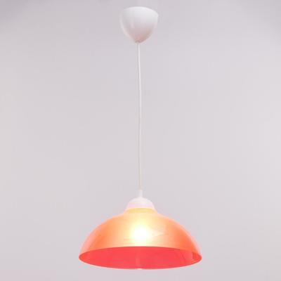 Люстра BayerLux «2211/1», 1×15 Вт Е27, красный, d=29 см, h=60 см