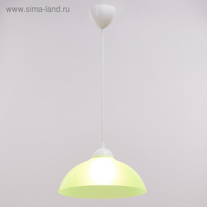 Люстра BayerLux «2211/1», 1×15 Вт Е27, салатовый, d=29 см, h=60 см - Фото 1