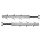 Дюбель "ЗУБР", рамный, с оцинкованным шурупом, шестигранный, нейлоновый, 10x115 мм, 50 шт - фото 28088473