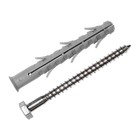 Дюбель "ЗУБР", рамный, с оцинкованным шурупом, шестигранный, нейлоновый, 10x115 мм, 50 шт - фото 28088474