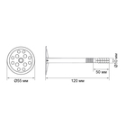 Дюбель ЗУБР МАСТЕР, для утеплителя, с нейлоновым гвоздем, 10×120 мм, черный, 100 шт. - Фото 7