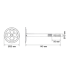 Дюбель ЗУБР МАСТЕР, для утеплителя, с нейлоновым гвоздем, 10×140 мм, черный, 100 шт. - Фото 7