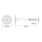 Дюбель ЗУБР МАСТЕР, для утеплителя, с металлическим гвоздем, 10×180 мм, черный, 50 шт. - Фото 7