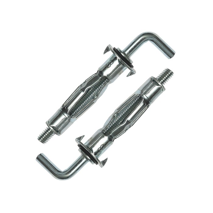 Анкер-молли ЗУБР, с Г-образным крюком, оцинкованный, М4×13×32 мм, 150 шт. - Фото 1