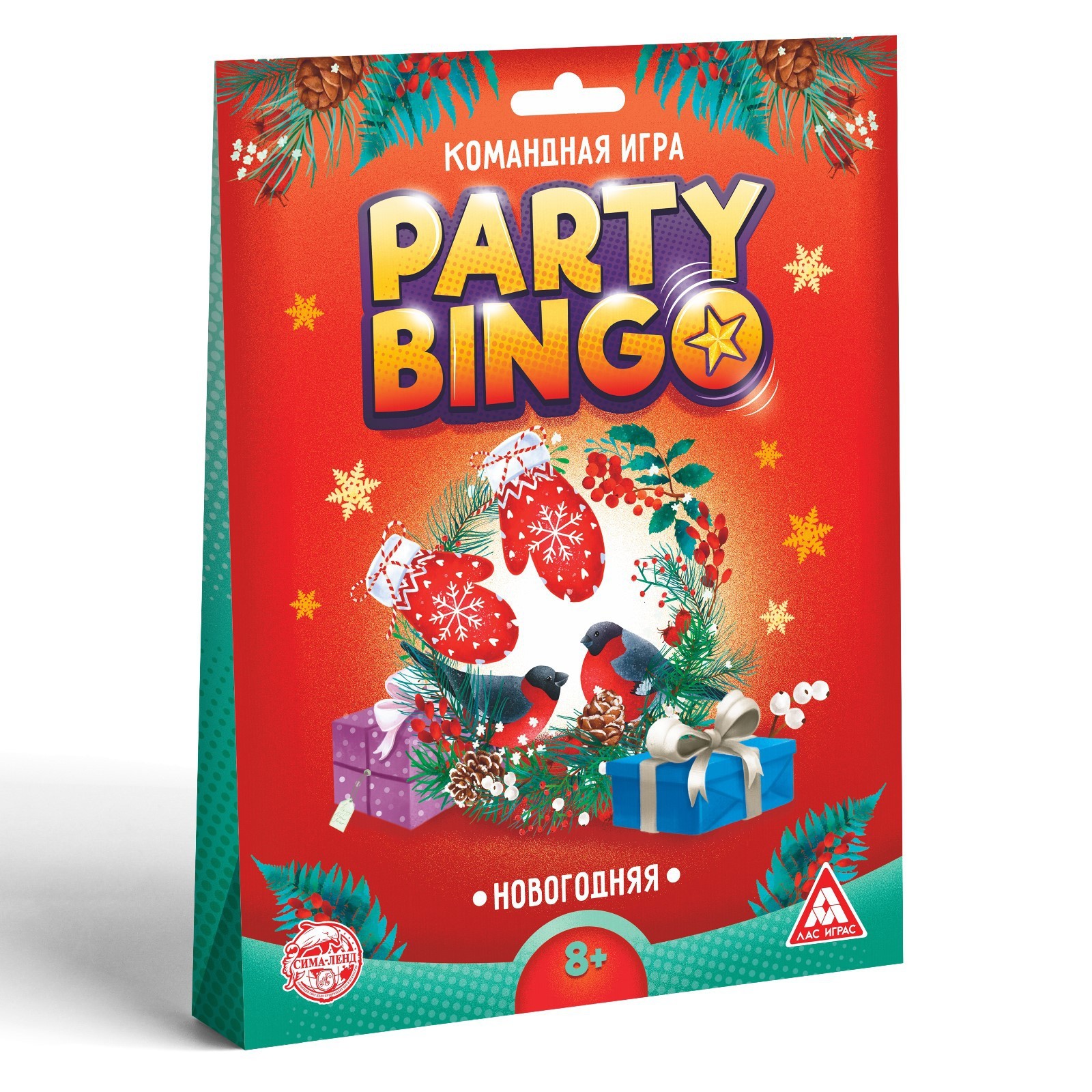 Командная игра «Party Bingo. Новогодняя», 8+ (5309125) - Купить по цене от  89.00 руб. | Интернет магазин SIMA-LAND.RU