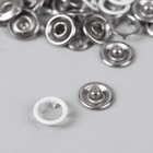 Кнопки рубашечные, d = 9,5 мм, 10 шт, цвет белый - Фото 3