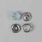 Кнопки рубашечные, открытые, d = 9,5 мм, 10 шт, цвет мятный - Фото 2