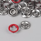 Кнопки рубашечные, d = 9,5 мм, 10 шт, цвет красный - Фото 3