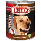 Влажный корм BIG DOG для собак, говядина с гречкой, ж/б, 850 г - фото 300581150