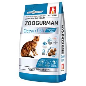 Сухой корм  Zoogurman для кошек, океаническая рыба, 350 г