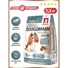 Сухой корм  Zoogurman Urban Life для собак  малых и средних пород, индейка, 1.2 кг - Фото 1