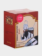 Набор для специй Доляна «Стиль», 3 предмета: сахарница с ложкой 80 мл, солонка и перечница 50 мл, подставка-салфетница, стекло, прозрачный - Фото 11