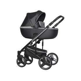 

Коляска Ozon premium, 2 в 1, цвет чёрный/серебристый