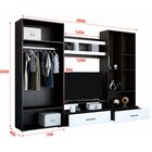 Гостиная «Ненси 1», 2800×2000×466 мм, цвет венге/белый - Фото 2