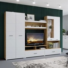 Гостиная «Ненси 1», 2800×2000×466 мм, цвет дуб золотой/белый - Фото 1